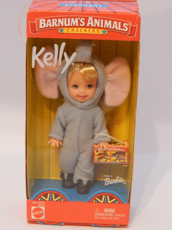 Vintage 2002 Kelly Barnum's Animal Crackers Kelly as Elephant Doll NIB NRFB