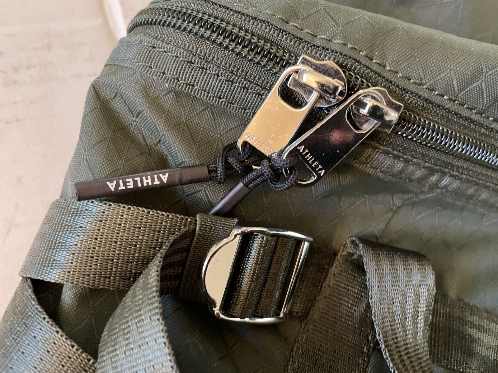 ATHLETA Excursion Backpack Dark Green Nylon Great… - image 18