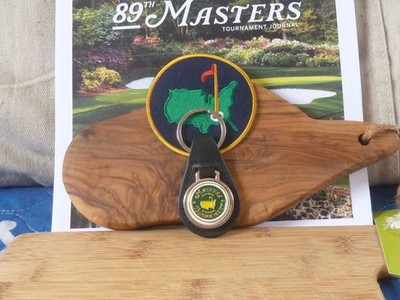 The Masters FOB  Genuine Leather Solid Green Ball Marker Key Chain Buy Now
