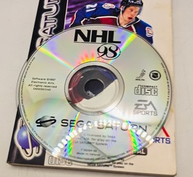 NHL 98 | Sega Saturn Game | Complete Cib | Tested Pal National Hockey League