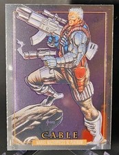 2024 Marvel Masterpieces 92 Platinum #18 - Cable