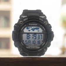 PIAOMA Digital Sports Watch Men LED Waterproof 50M – Brand New