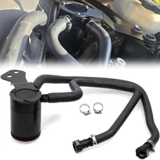 Baffled Oil Catch Can Kit Oil Separator Reservoir Tank Compatible with 2016-20