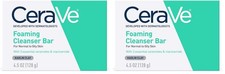 CeraVe Foaming Cleanser Bar, Soap-Free Body and Face 4.5 Ounce Pack of 2