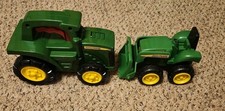 2 John Deere Green Tractor Kids Toys Flashlight Tractor Sound