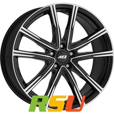 AEZ Montreal black/polished 7.5x19" ET50 LK5 112 ML 57.1 Alufelgen 19 Zoll