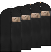 Dntorx KleidersäCke 4Er Set, 60 X 120 Cm, Schwarz, Mit ReißVerschluss
