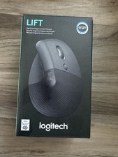 Logitech Lift Vertical Ergonomic Wireless Mouse - Graphite - New Factory Sealed