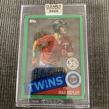 2020 Topps Clearly Authentic 1985 Topps Autographs Green Max Kepler /99