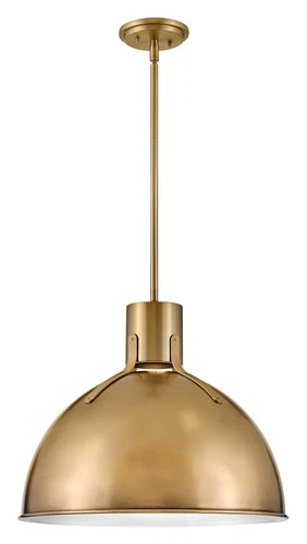 Hinkley Lighting 3483 Argo 1 Light 20"W Pendant - Brass - Picture 4 of 12
