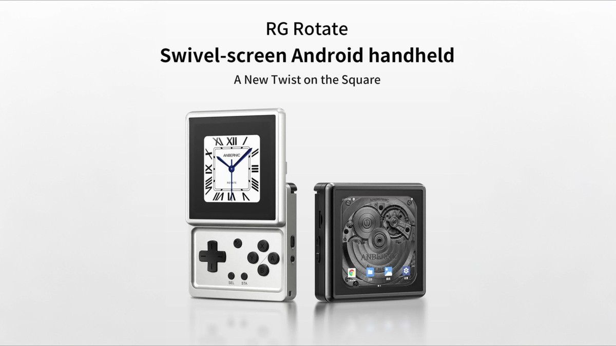 ANBERNIC RG Rotate T618 Handheld Game Console Android12 2000 mAh