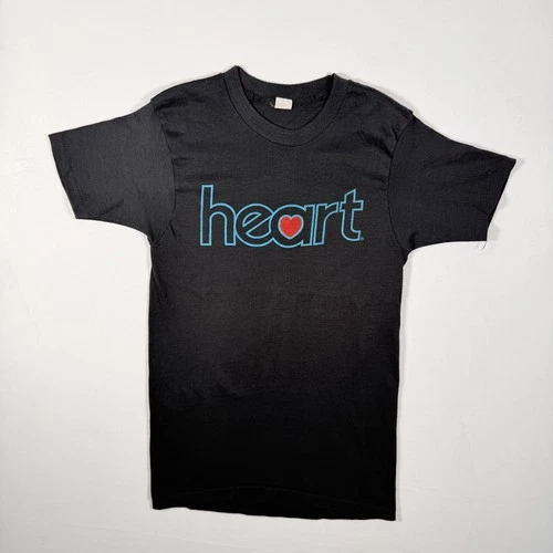 70s HEART Band T-Shirt US Tour Rock Music Small RARE 1970s vintage concert t-shirt, vintage, size S, single stitch, B+ condition