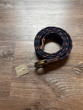 J.CREW Multicolor Stretch Rope Belt Braided Size Large New NWT