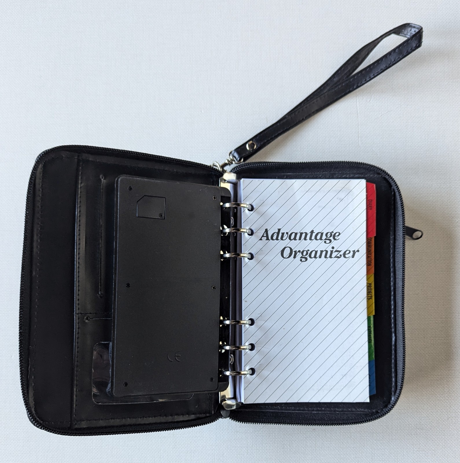 Vintage Advantage Organizer,Planner Calculator zip pockets Phone Pouch (8" x 5")