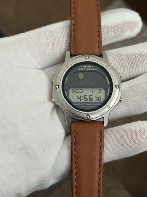 Rare Vintage Casio Moon Graph GMW-61 Men s Digital Sports Watch JDM 1980s