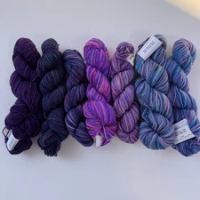 KOIGU KPM & KPPPM Fingering Yarn 100% Merino Wool 175 yds - Variety Lot 7 Skeins
