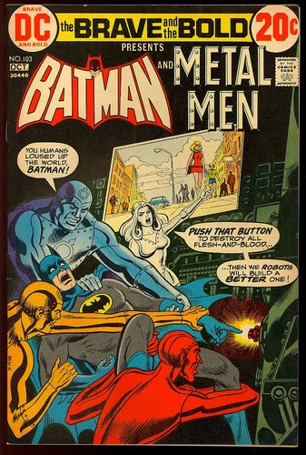 Brave and the Bold #103 Nice Bronze Age Batman Vintage DC Comic 1972 FN-