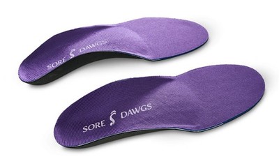 Sore Dawgs Competitor Support Insoles for High-Arch Athletic Shoes and Boots,