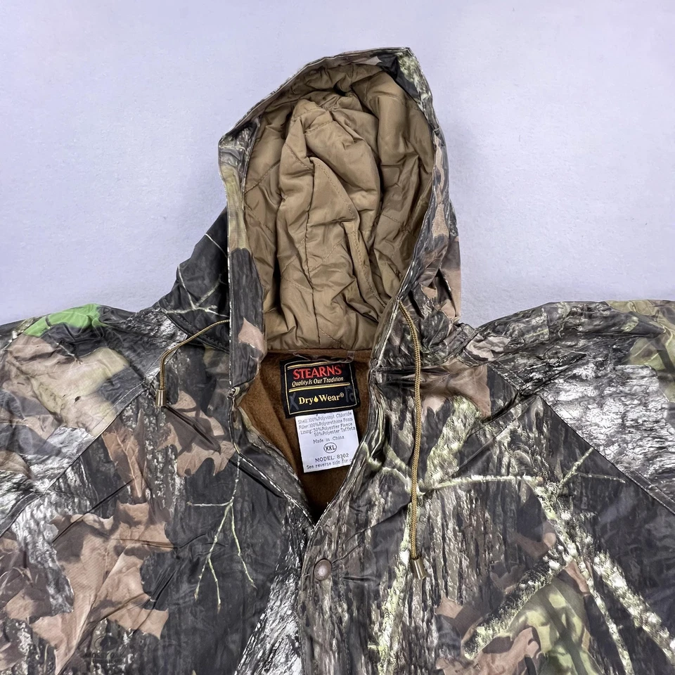 Stearns DryWear Jacket Mens 2XL Camo Hooded Insulated Hunting Waterproof Parka - Image 2 of 4
