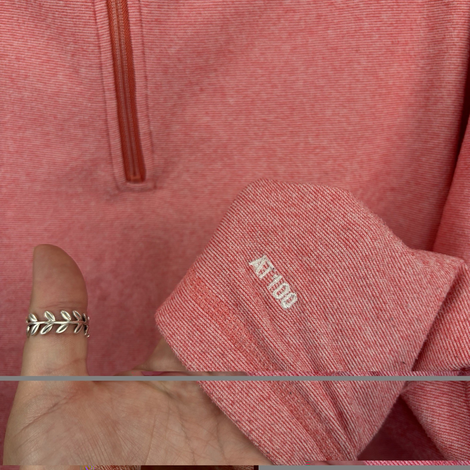 Trespass Pink Quarter -Zip Pullover Jumper Fleece Size Large UK 14 Airtrap AT100 image 4