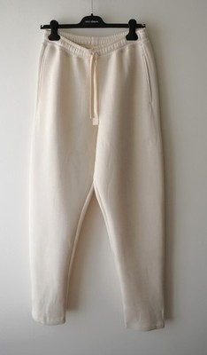 Bally Wool & Cotton Cream Jersey Jogging Bottom Size UK 34  580 Made in Italy