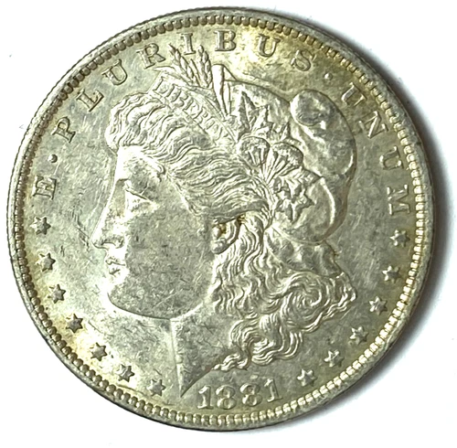 1881 O $1 Morgan Silver One Dollar US Coin AU