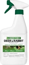 Liquid Fence Deer & Rabbit Repellent Ready-to-Use, 32-Ounce, White