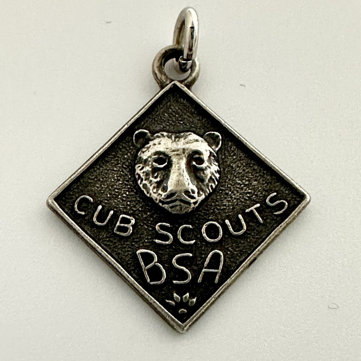 BSA Cub Scouts オオカミ 紋章 ひし形 925 シルバー 米国 ヴ