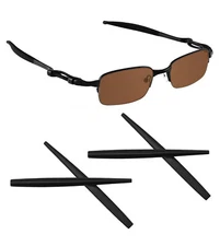 Black Replacement Ear Socks for Oakley Coilover OX5043 Non-Slip Temple Tips