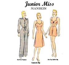 Three Butterick Junior Miss Manikin Sewing Patterns Set 2 COPY