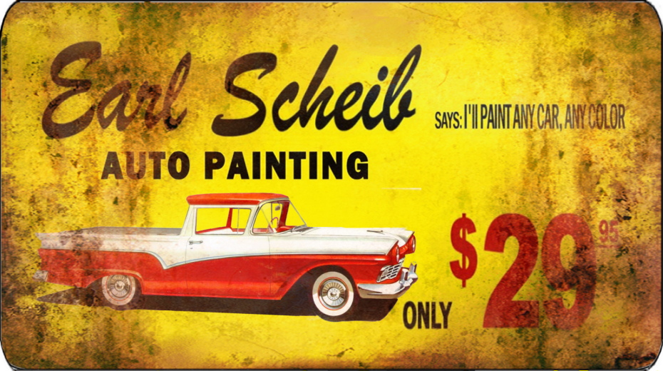 Earl Scheib Personalized 5x9" Aluminum Wall Sign Motor Oil Gasoline Gas Globes eBay