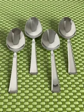 JA Henckels International METRONA Stainless 4 Oval Soup Spoons 18/10 Flatware