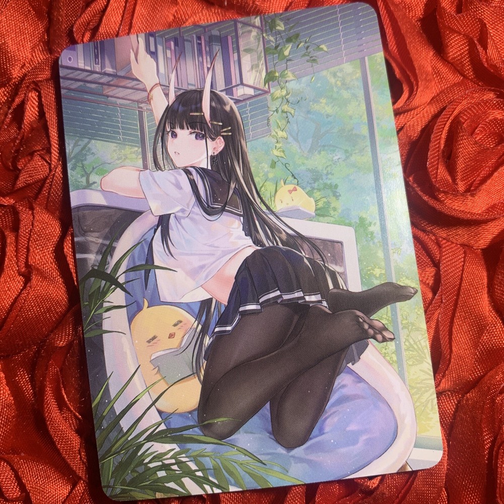 Noshiro Azur Lane Goddess Story Anime Girl Double Side Card Library