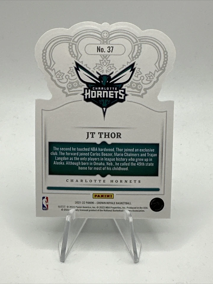 2021 Panini Crown Royale Blue JT Thor #37 /99 - Image 2 of 2