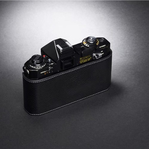 Nuova custodia mezza fotocamera in vera pelle fatta a mano per fotocamera Canon EF pellicola - Foto 5 di 24
