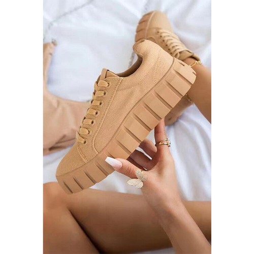 Moda Plataforma Mujeres Nuevos Deportes Informales Zapatos Cómodos Modernos Con cordones Caminar - Imagen 8 de 18