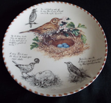 DANBURY MINT 'THE SONG THRUSH ' PLATE, BIRDWATCHER'S NOTEBOOK, E. ROBSON WEDGWOO