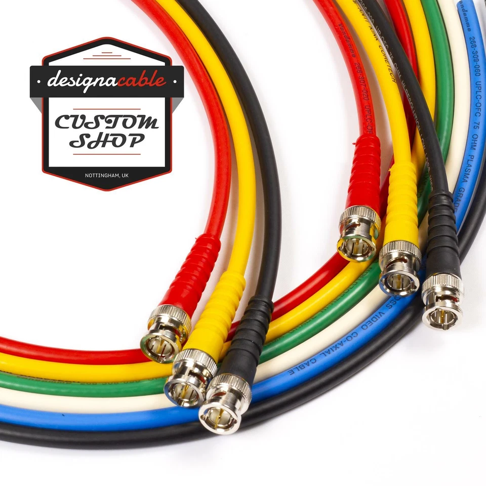 BNC to BNC lead. RG59 Composite Video, CCTV, Wordclock SMPTE 75ohm Coaxial Cable