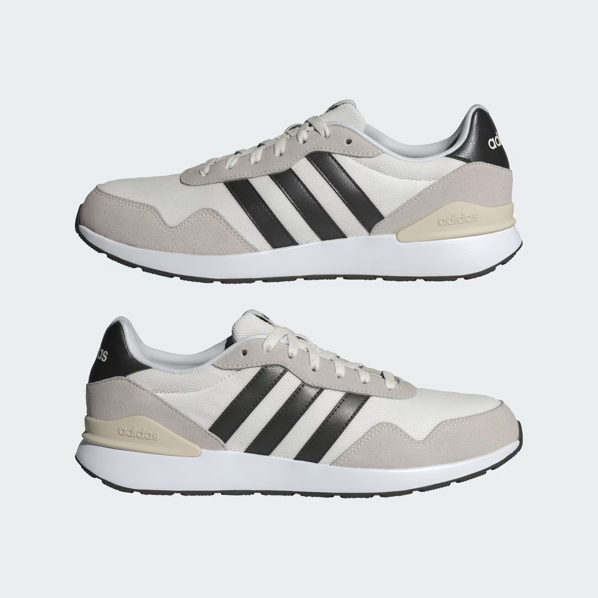 adidas Run 60s 4.0 Shoes in White/Black/Off White | eBay