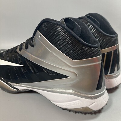 Nike Vapor Pro 3/4 Nubby Football Turfs Black/Silver 527878  display picture 3