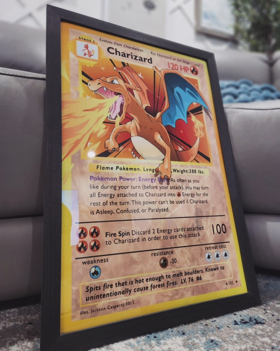 Set of 3 Starter Pokemon TCG Art piece canvas wall home decor Portrait  Gallery