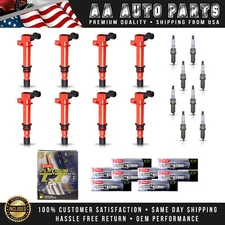 8 Red Ignition Coil & 8 Denso Platinum Spark Plug for Dodge Ram 1500 02-07 4.7