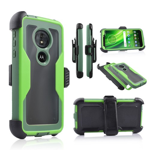 Für 5,7" Motorola Moto G6 Play Hybrid Gürtelclip Holster Ständer Stoßfänger Hülle - Bild 10 von 27