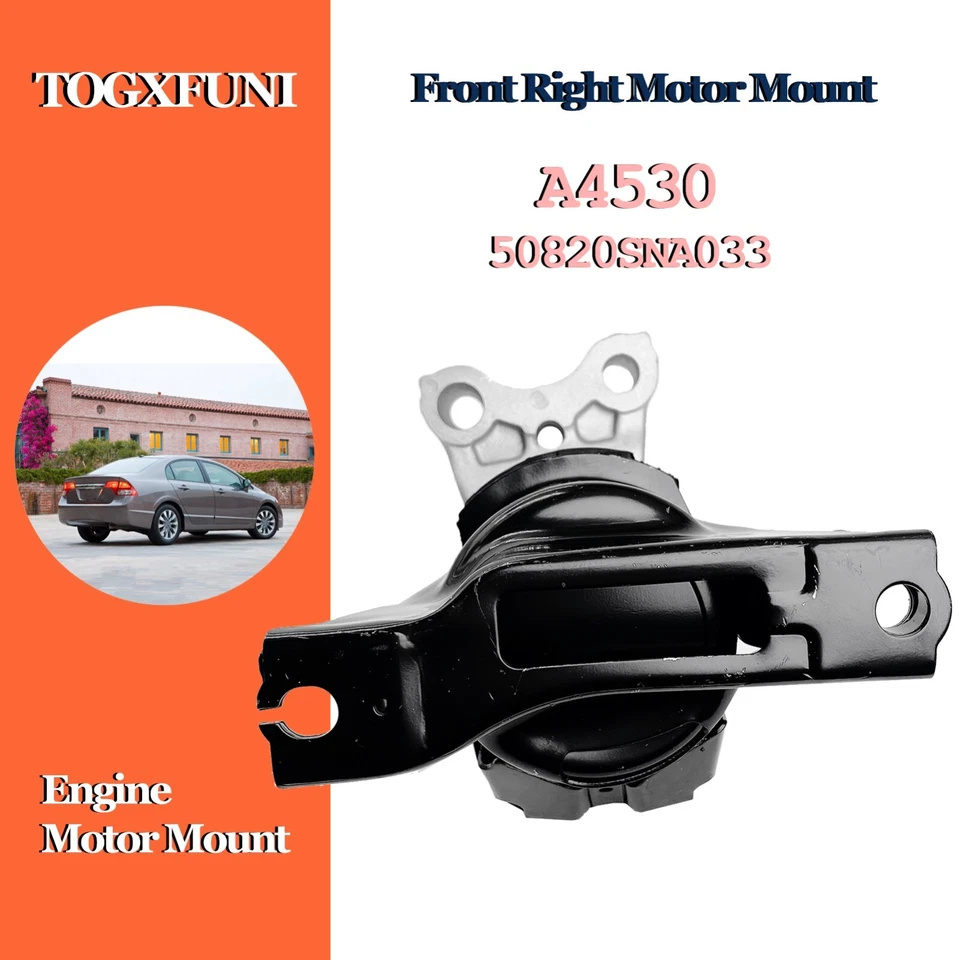 4PCS Engine Motor Mount for 2006-2011 Honda Civic 1.8L Automatic Transmission Foto 3 de 4