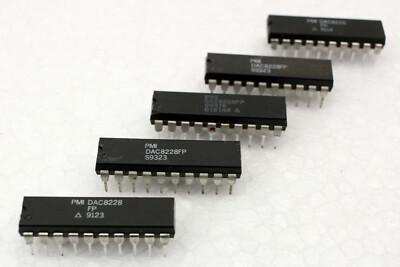 5 Stück PMI DAC8228FP 8-Bit 2-CH D/A Converter Plastic DIP20
