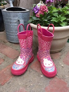 kitty rain boots