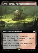 Smoldering Marsh Extended Art Foil - PIP 0510 - NM - MTG Magic
