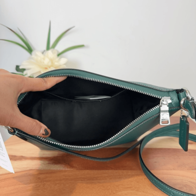 NWT Coach Leather Zip Top Shoulder Bag | eBay