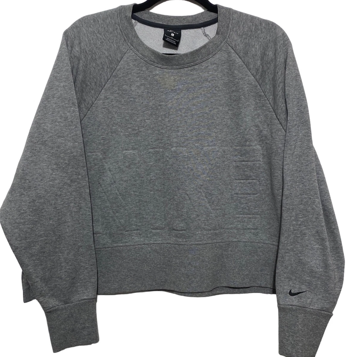 Nike women's versa clearance slash training crew pullover
