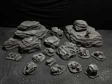 Wargaming Terrain Set Rocks Scenery Table Rea...